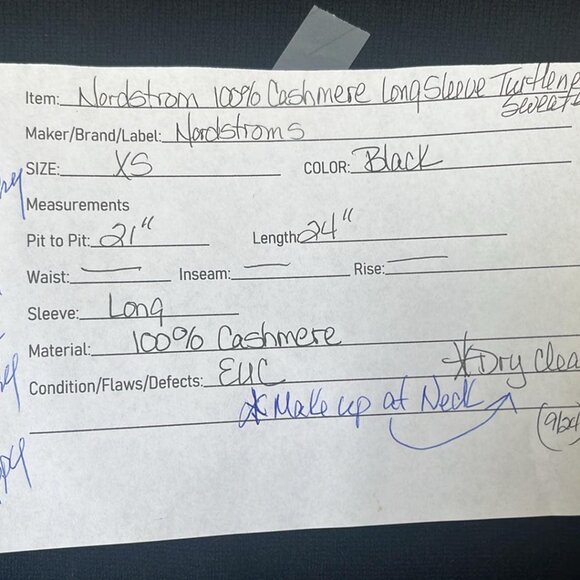 Nordstrom's 100% Cashmere Black Turtleneck Sweater SZ XS Lagenlook Quiet Luxury - Picture 2 of 10